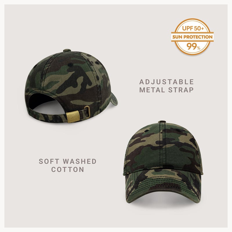 CHOK.LIDS Everyday Premium Dad Hat Unisex Cotton Baseball Cap for Men and Women Adjustable Lightweight Polo Style Curved Brim (Wood Camo) - Image 2
