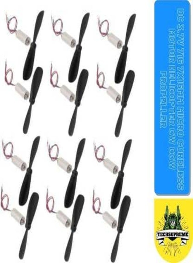 TechSupreme 6 Coreless Motor 20x08 mm 510000 RPM with Propellers - Image 2