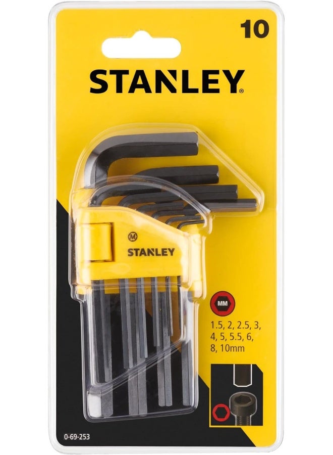 Stanley 0-69-253 Straight Male Elbow Hex Key 10 Piece Set - Image 5