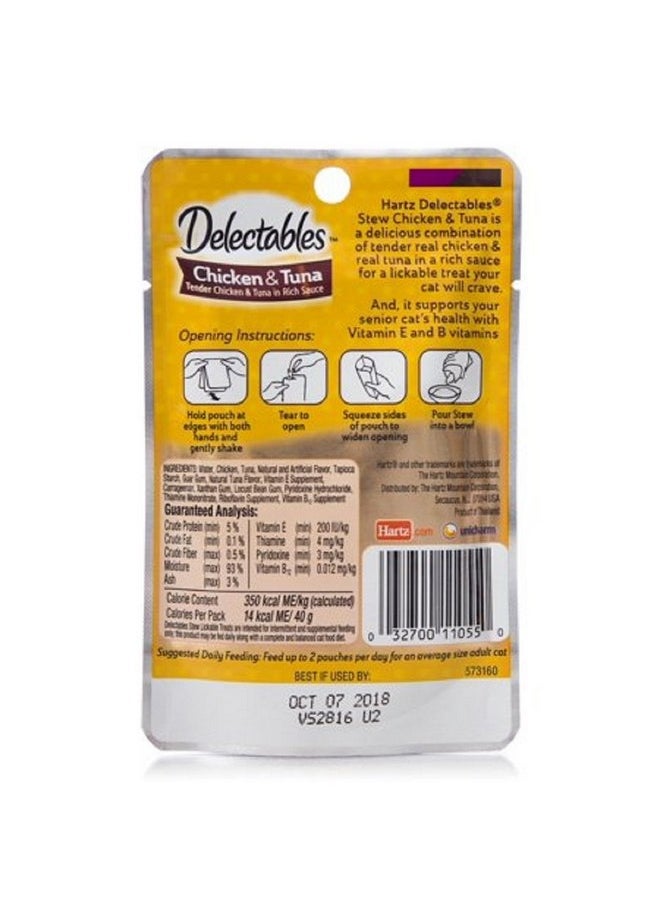 Hartz Hartz 11055 1.4 Oz Senior Stew Chicken & Tuna Delectables Lickable Treats For Cats pack of 4  - Image 2