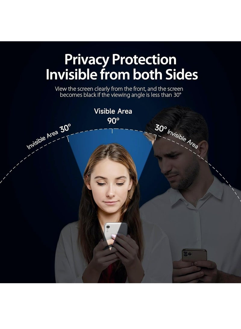 DUSALA Privacy Glass for iPhone 15 Screen Protector Anti-Spy Tempered Glass Film 9H Hardness Scratch Resistant Bubble Free Anti Spy Tempered Glass - Image 3