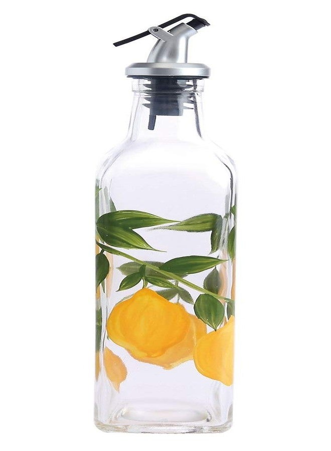 Grant Howard 52133 Lemon Hand Painted Oil and Vinegar Cruet, 16 oz. - Image 1