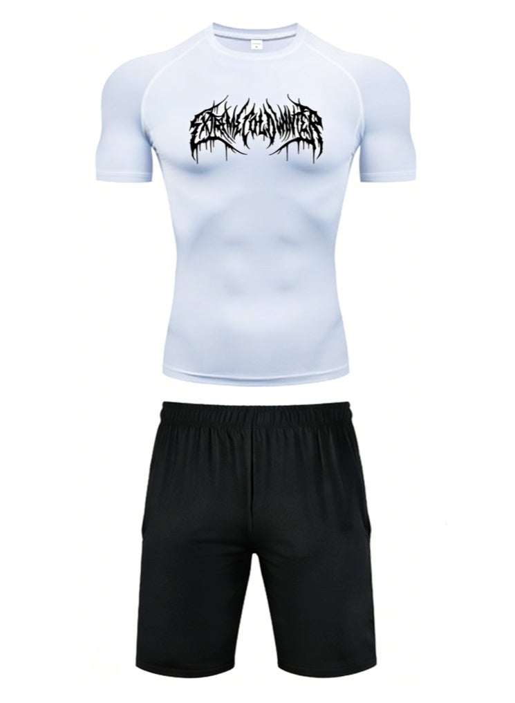 Men's sports T-shirt and quick-drying running set - Image 2
