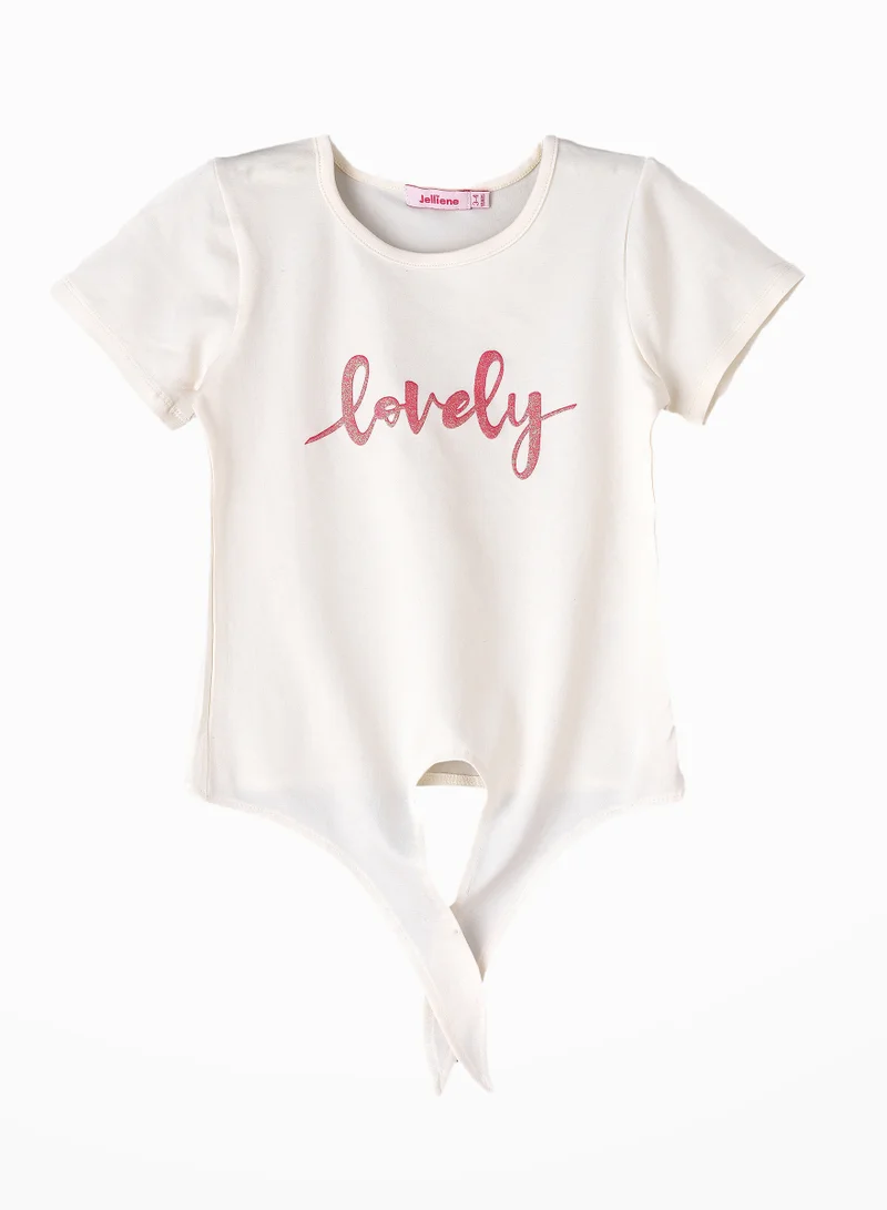 Jelliene Sunshine Squad: Girls' Breezy Cotton Tees Playful Prints & Summer Fun