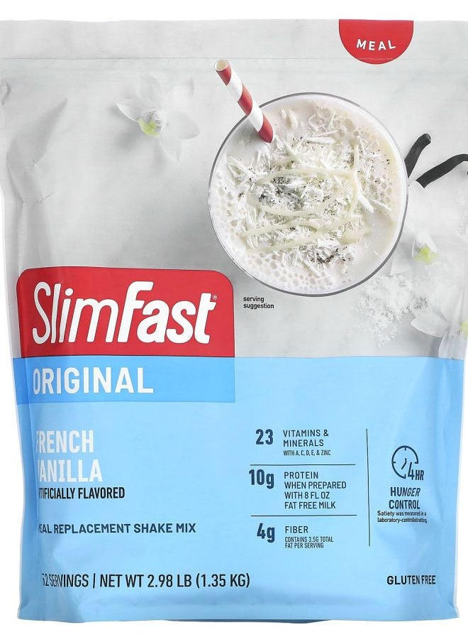 SlimFast - Original Meal Replacement Shake Mix French Vanilla 2.98 lb (1.35 kg) - Image 1