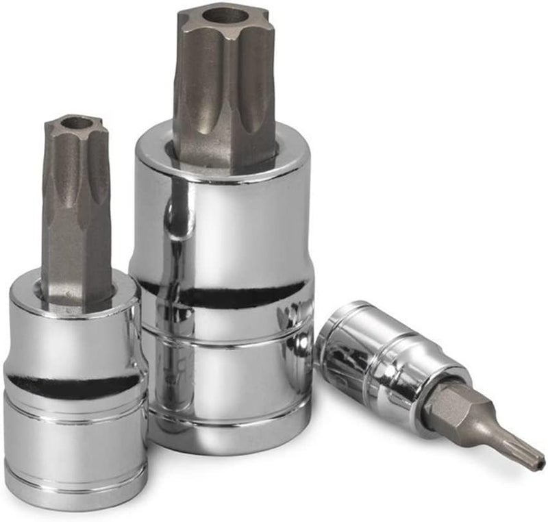 Neiko NEIKO 10073A Tamper Proof Torx Bit Socket Set |13-Piece | S2 Steel Bits & Cr-V Steel Sockets | TT8 – TT60  - Image 4