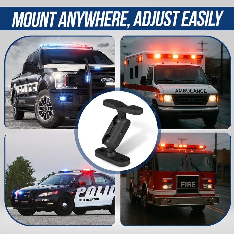 UBL Rotating Swivel Bracket Mount for Typhoon Siren & Feniex 4200 Mini Controller - Feniex Mounting Bracket - Rotating Mount for Sirens - Image 4