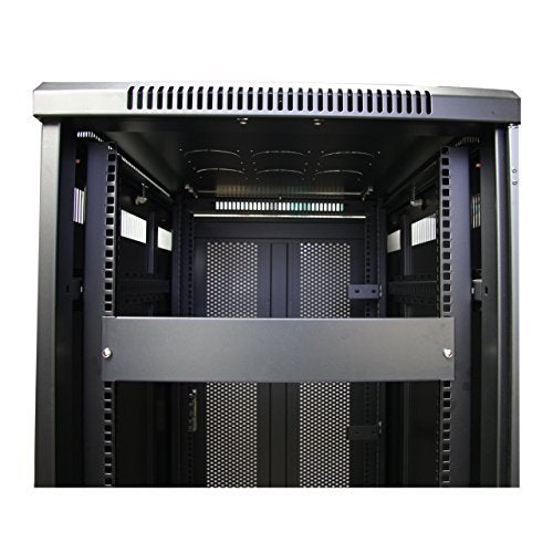 StarTech.com 2U Blanking Panel - Steel Rack Mount Filler Panel - for 19in Server Rack Enclosure or Cabinet - Black Rack Panel (BLANKB2) - Image 2
