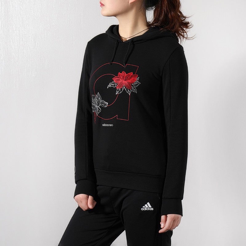 Adidas (WMNS) adidas neo Sweat Hd Sports Black - Image 2