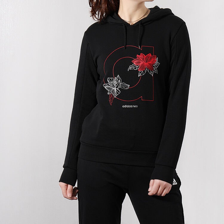 Adidas (WMNS) adidas neo Sweat Hd Sports Black - Image 4