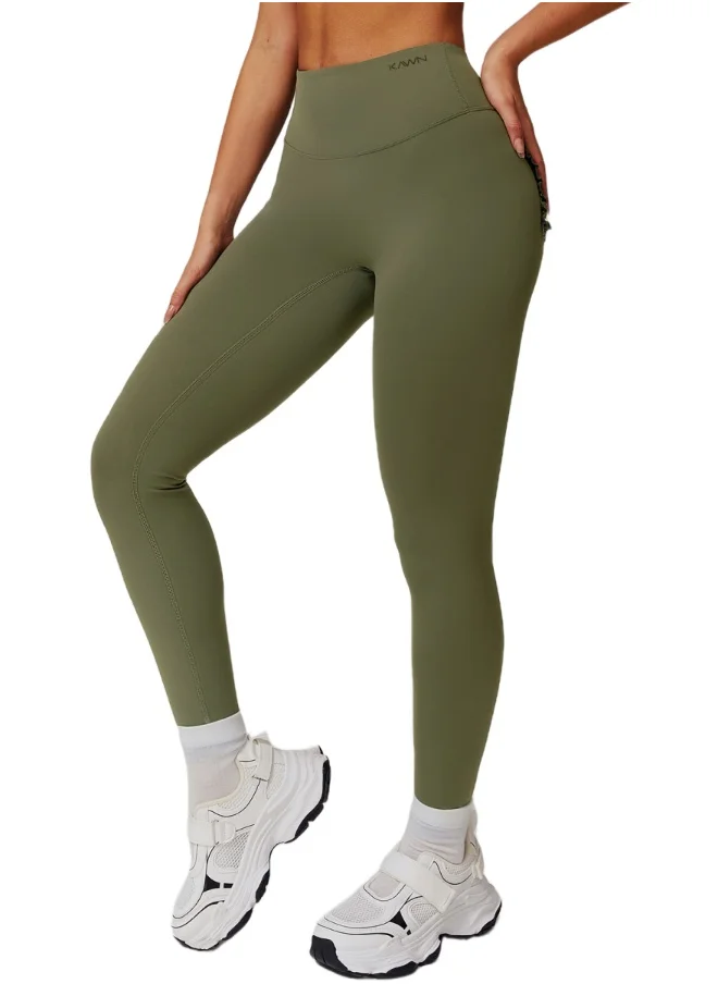 KAWN.YOGA Womens High Waist Contour Seamless Workout sport Leggings Yoga Pants Tummy Control Running Pants With Pockets