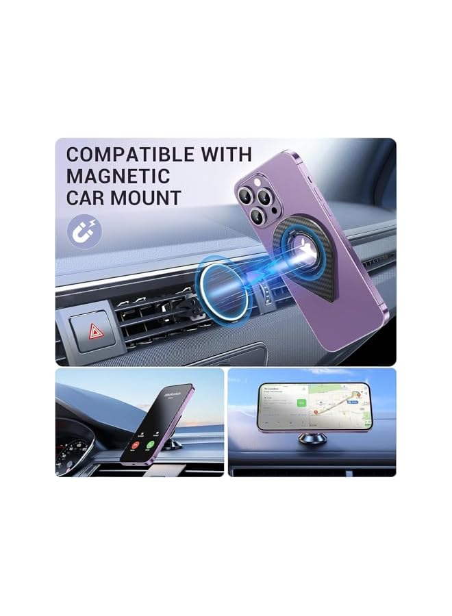 S-TOP Compatible with MagSafe Magnetic Phone Ring Holder, Double-Sided Magnetic Finger Grip Stand with Strong Hold, Suitable for Smartphones, Tablets and Car Mounts - Image 4