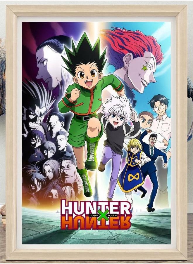 Generic - Hunter x Hunter Movie Poster Wall Art | 2023 Minimalist Movie Poster | High Quality Canvas Cloth Poster | Classic Anime Movie Poster Print - Image 1