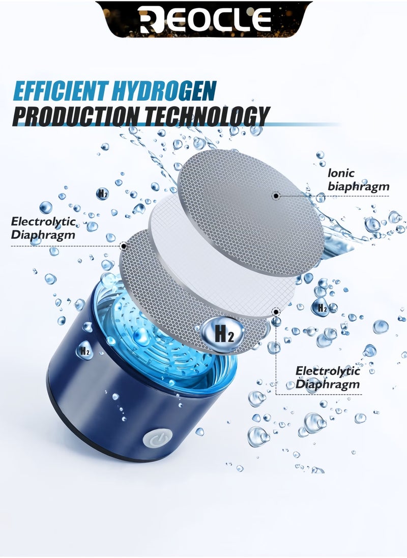 REOCLE Titanium Water Cup Ionizer Hydrogen Rich Generator Super Antioxidant USB Rechargeable Anion Health Cup Keep Body Hydrated Sports Fitness Cup - Image 5