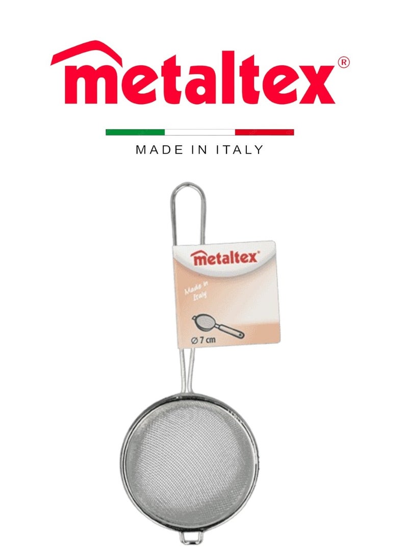Metaltex - Metaltex Aluminium Strainer – 7cm, Rustproof Mesh, Wire Handle, Made in Italy - Image 1