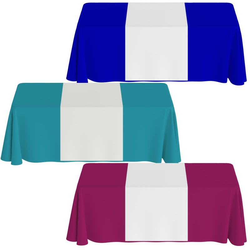 DYAGSIO Customized Table Runner Covers with Logo Text Design Your Own Personalized with Photo Customizable for Vendors Trade Show Birthday Wedding, White,1PC, 13"x72" - Image 5