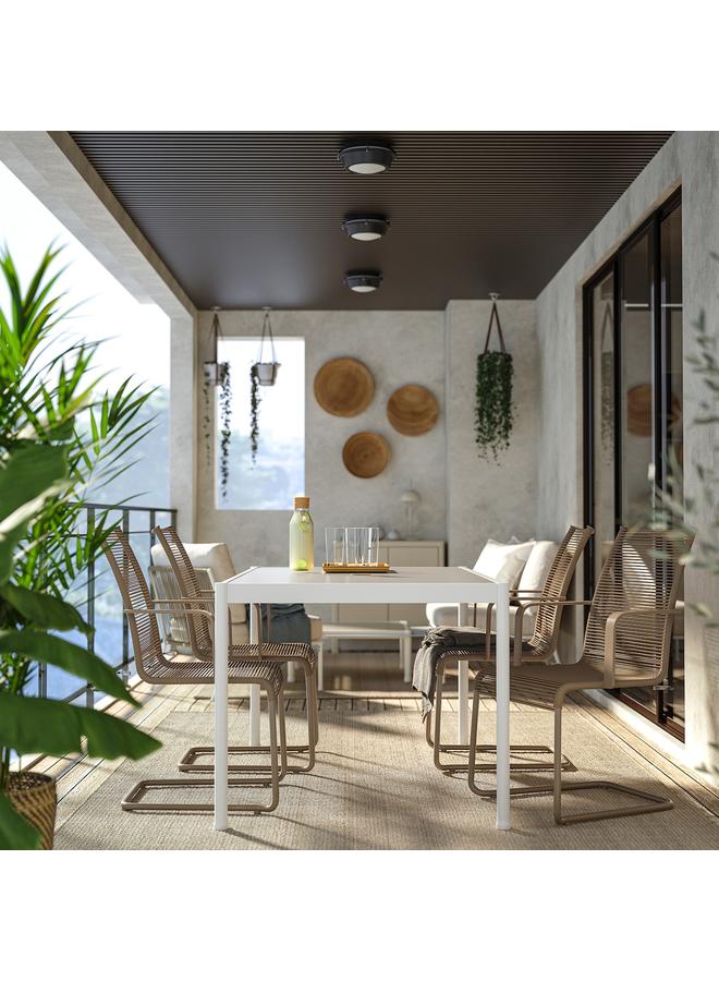 erorex Chair with armrests, outdoor, brown - Image 2