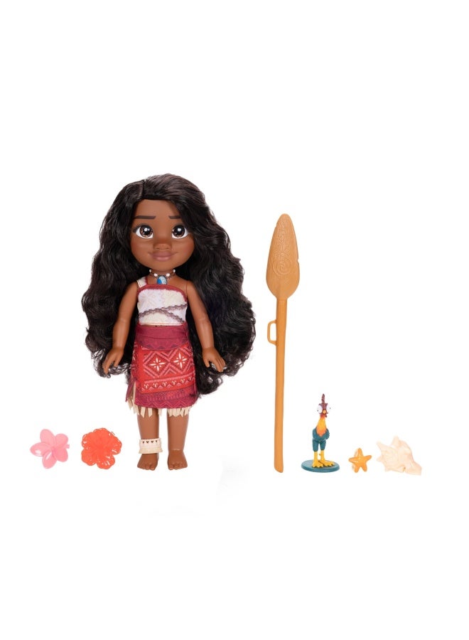 Disney Princess Disney Moana 2: My Singing Friend Moana Doll, HeiHei Figure & Accessories - Image 2