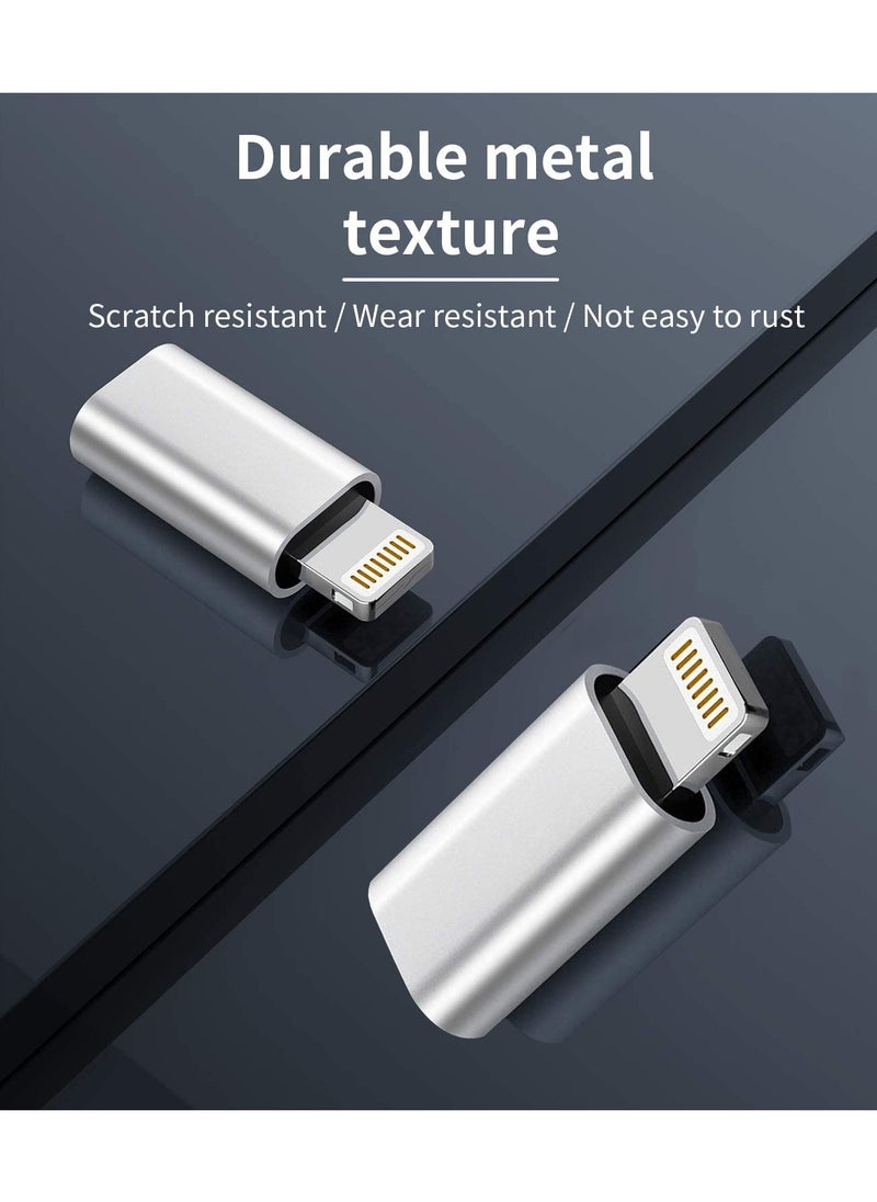 Generic - (Pack of 2) USB C Female to Lightning Male Adapter, Support Charging, and Data Sync, USB C Adapter, Compatible with iPhone, 14 Pro/ 12 Pro/ 11 Pro/ XsMax/ 8 Plus/ 7, iPad/ iPad Pro (OTG Not Supported) - Image 1