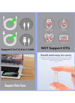 Generic (Pack of 2) USB C Female to Lightning Male Adapter, Support Charging, and Data Sync, USB C Adapter, Compatible with iPhone, 14 Pro/ 12 Pro/ 11 Pro/ XsMax/ 8 Plus/ 7, iPad/ iPad Pro (OTG Not Supported)  - Image 2
