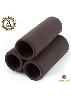 SunGrow Betta & Shrimp Ceramic Shelters, 2.8 X 1.8 X 0.6 Inches, Small Reptile & Lizard Hiding Cave Connected Tubes, Aquarium Decor  - Image 2
