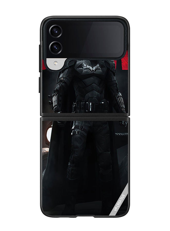 VR CREATIVE Protective Case Cover For Samsung Galaxy Z Flip4 Batman Design Multicolour - Image 1