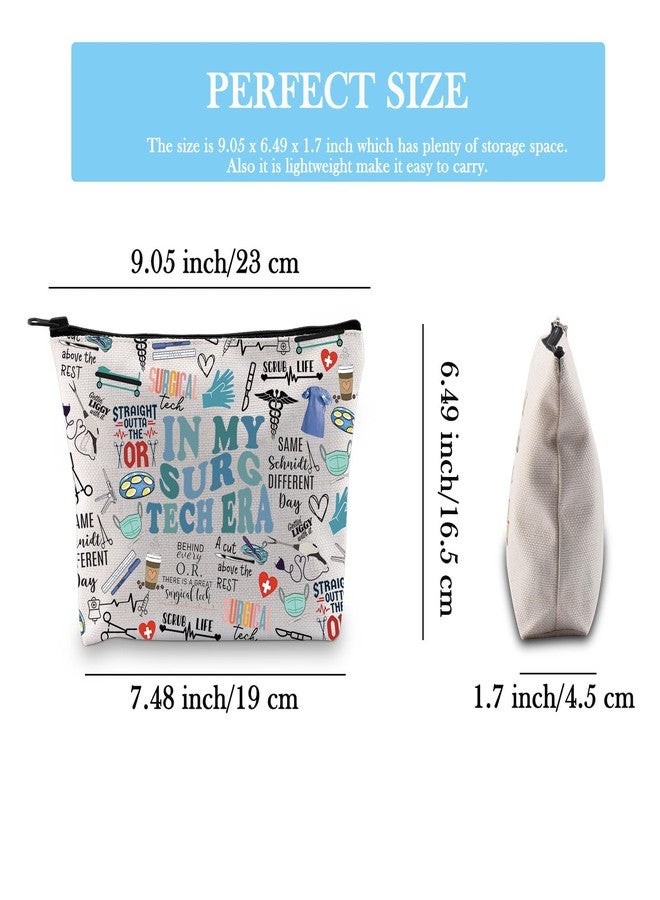 GJTIM Surgical Tech Gift Surgery Nurse Doctor Gift In My Surg Tech Makeup Bag Gift for Surgical Technologist Surgeon (Surg Tech Era Bag) - Image 2