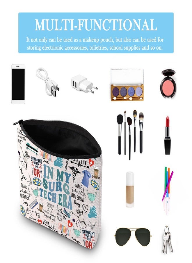 GJTIM Surgical Tech Gift Surgery Nurse Doctor Gift In My Surg Tech Makeup Bag Gift for Surgical Technologist Surgeon (Surg Tech Era Bag) - Image 3