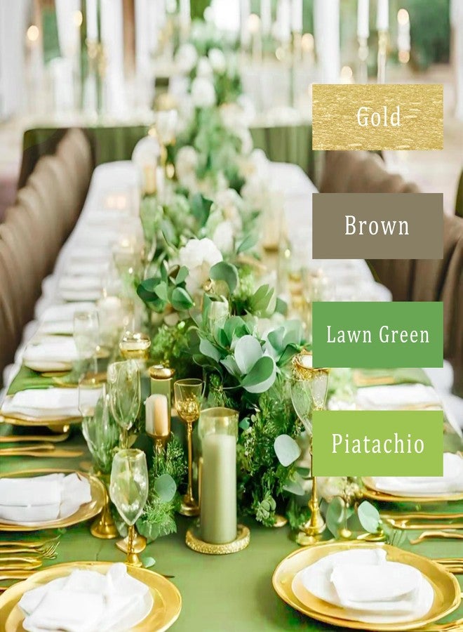 UNIIDECO 8 Rolls Crepe Paper Streamers, Woodland Streamers Party Decorations for Baby Shower Bridal Shower Wedding Safari Jungle Dinosaur Themed Birthday Christmas Decorations - Image 3