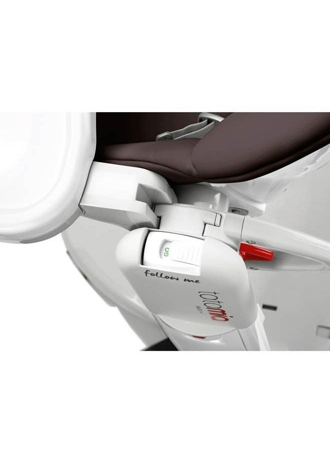 Peg Perego Tatamia Follow Me Conpact Baby Recliner/Swing/Highchair For Kids, Suitable From 0 Months To 3 Years - Cacao  - Image 5