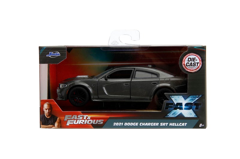 JADA Fast & Furious 1:32 2021 Dodge Charger SRT Hellcat Die-Cast Car, Toy for Children and Adults - Image 4