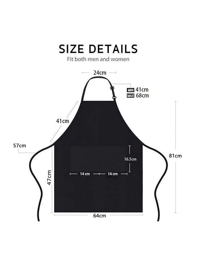 Kitchen Aprons, Kitchen Adjustable Bib Apron Pockets, Waterdrop Resistant Cooking Kitchen Apron for Men, Home, Baking, Gardening, BBQ, Craft, Restaurant - Image 2