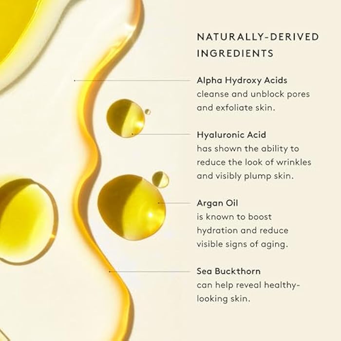 Naked + Thriving Naked & Thriving The Night Set | Renew Resurfacing Night Serum (30 mL) + Rejuvenate Restorative Face Oil (35 mL) with Hyaluronic Acid, Argan & Sea Buckthorn Oils and Fruit AHAs (Set of 2) - Image 4