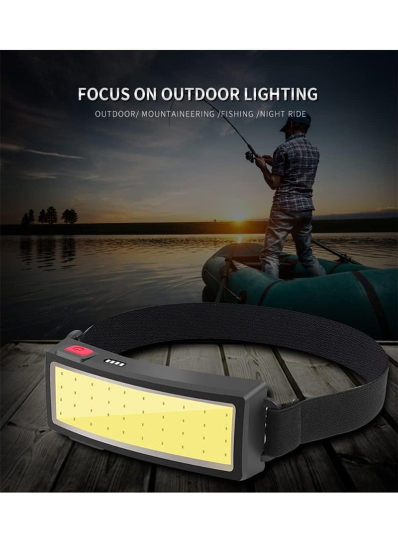 10000 Lumens Super Bright USB Rechargeable LED Headlamp – Wide Beam COB Headlamp with 3 Lighting Modes and IP65 Waterproofing – Suitable for Camping, Hunting, Cycling, and Emergencies - Image 4
