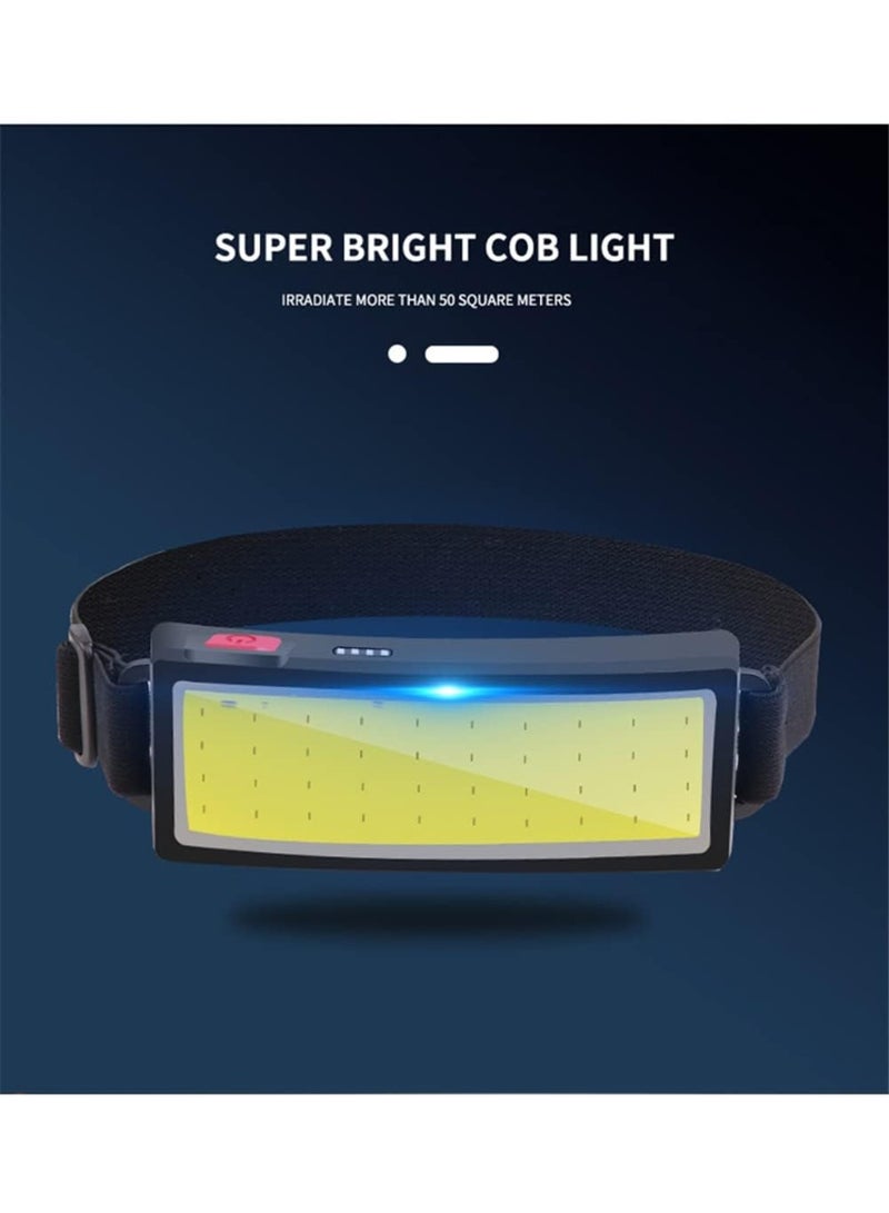 10000 Lumens Super Bright USB Rechargeable LED Headlamp – Wide Beam COB Headlamp with 3 Lighting Modes and IP65 Waterproofing – Suitable for Camping, Hunting, Cycling, and Emergencies - Image 3
