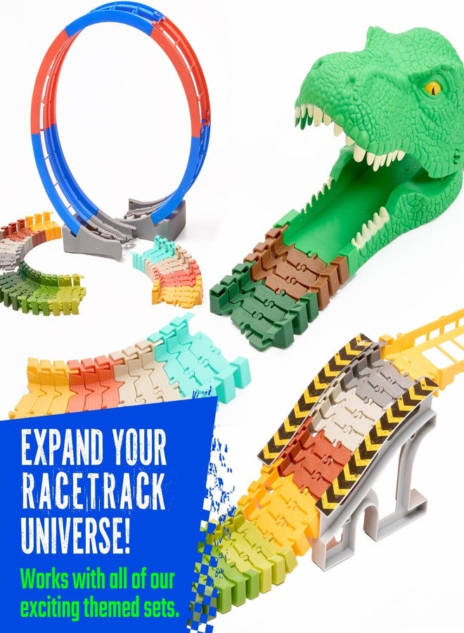 JitteryGit Extra 72 Track Pieces & 3 Glow Sticker Sheets Pack - Expand Your Racetrack Fun! Build Bigger, Race Faster, and Shine Brighter! - Image 5