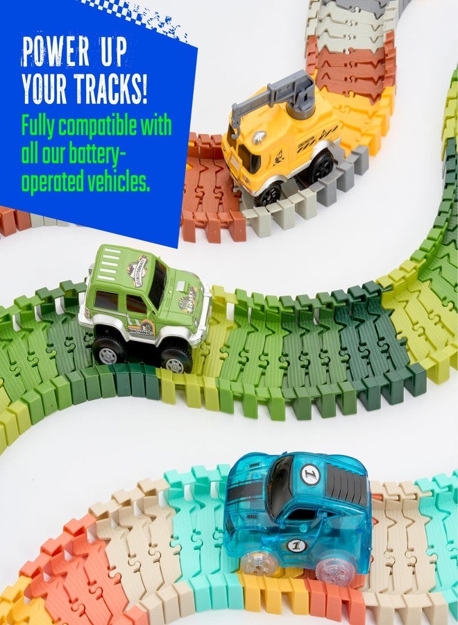 JitteryGit Extra 72 Track Pieces & 3 Glow Sticker Sheets Pack - Expand Your Racetrack Fun! Build Bigger, Race Faster, and Shine Brighter! - Image 3