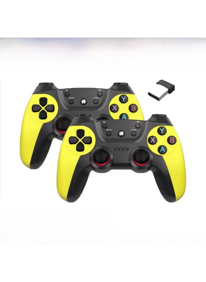 وحدة تحكم ألعاب لاسلكية 2.4 جيجا لجهاز Android TV Box Computer PC واحد إلى اثنين من اللاعبين المزدوجين Double Strike Digital Computer Gamepad - لون المنتج: رمادي فولاذي إصدار قابل لإعادة الشحن (معدن - Image 3