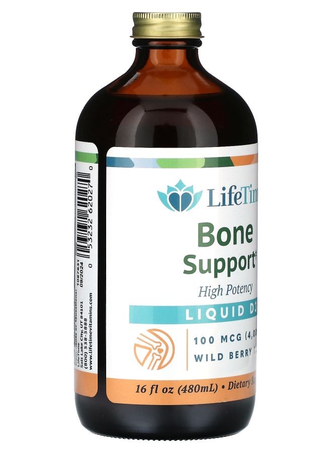 LifeTime Vitamins Liquid D3 High Potency Wild Berry 100 mcg (4000 IU) 16 fl oz (480 ml) - Image 2