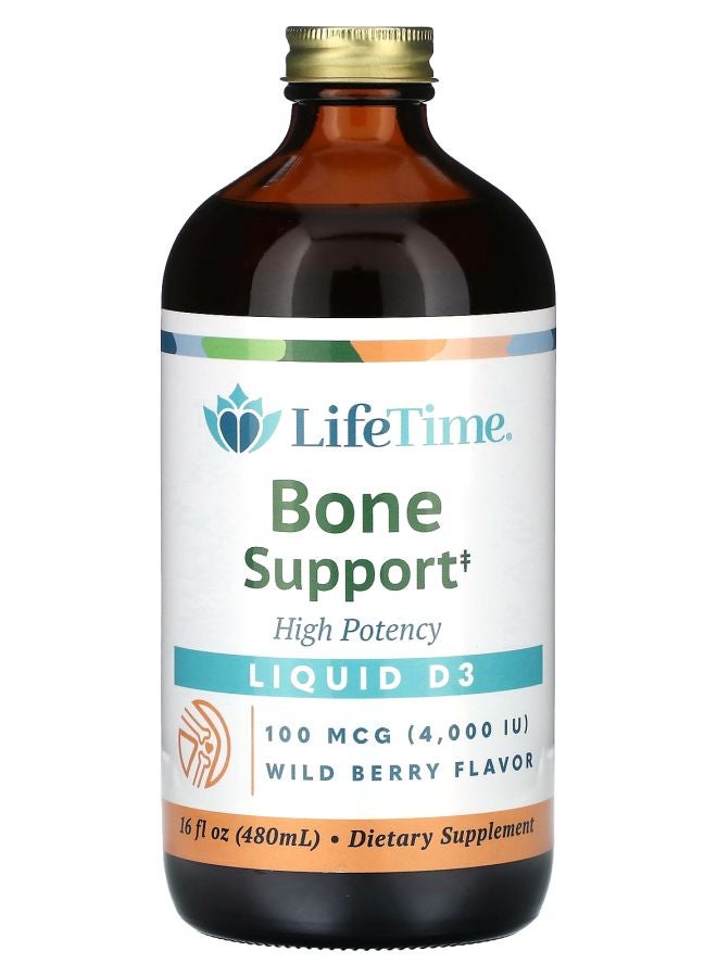 LifeTime Vitamins Liquid D3 High Potency Wild Berry 100 mcg (4000 IU) 16 fl oz (480 ml) - Image 1