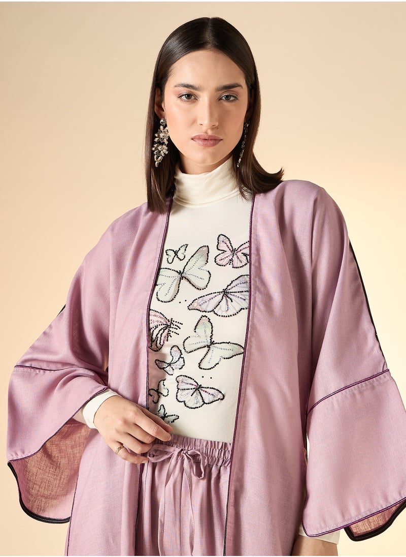Hadiyath Al Madinah - Embellished  Abaya Set 4-Piece - HM - Image 1