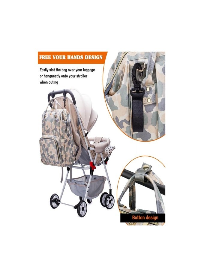 Laee cute Diaper Bag for New Born Baby/Maternity Bags for Mother with Multi Compartments, Insulated Bottle Pockets (GREY UNICORN(Army printed)) - Image 4