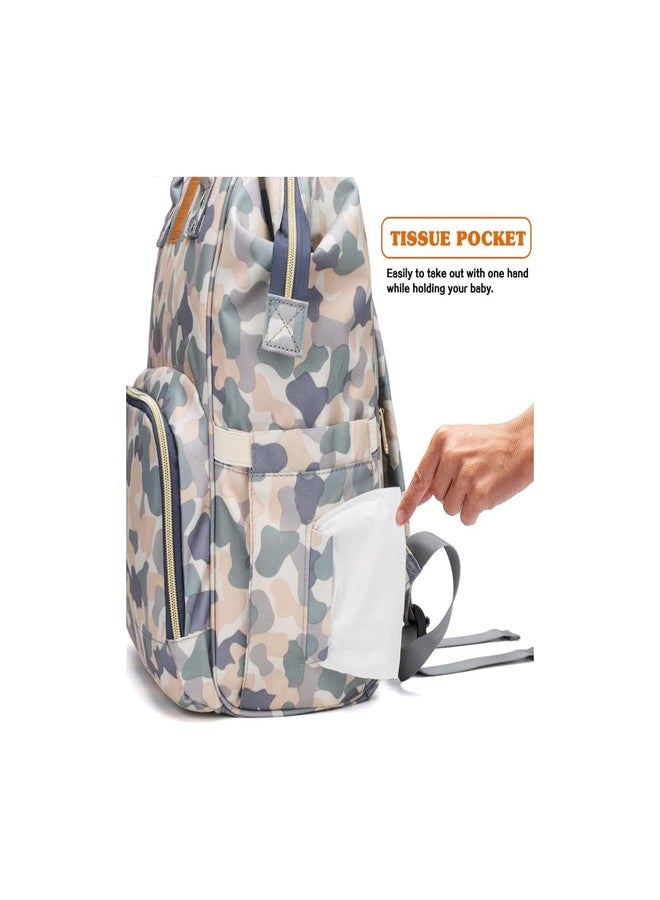 Laee cute Diaper Bag for New Born Baby/Maternity Bags for Mother with Multi Compartments, Insulated Bottle Pockets (GREY UNICORN(Army printed)) - Image 3