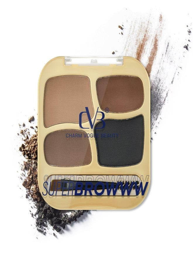 CVB Super Broww the ultimate brow palette Cream & Powder Eyebrow palette 4 Colors C217 - Image 2