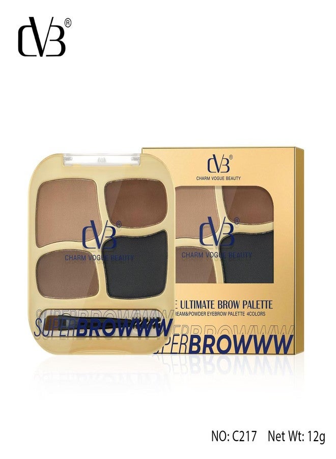 CVB Super Broww the ultimate brow palette Cream & Powder Eyebrow palette 4 Colors C217 - Image 5