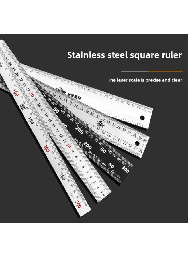 Angle Ruler Woodworking Ruler 45 Degree 90 Degree Straight Angle Ruler Steel Plate Ruler L-shaped Turn Ruler With Water-Model:Collect And Follow For Priority Delivery - Image 3