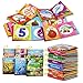 Dr.Rapeti DrRapeti Soft Cloth Books Baby Books Bath Books 6Pack for Baby Infant Toddler Kids Crinkle Squeaky Washable Chewable NonToxic Early Educational Giftable - Image 2