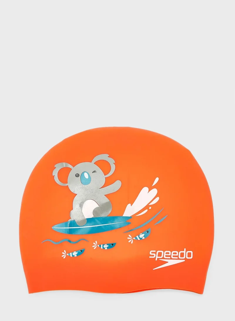 speedo Logo Printed Swim Cap