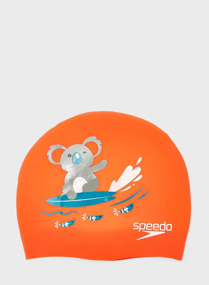 speedo Logo Printed Swim Cap