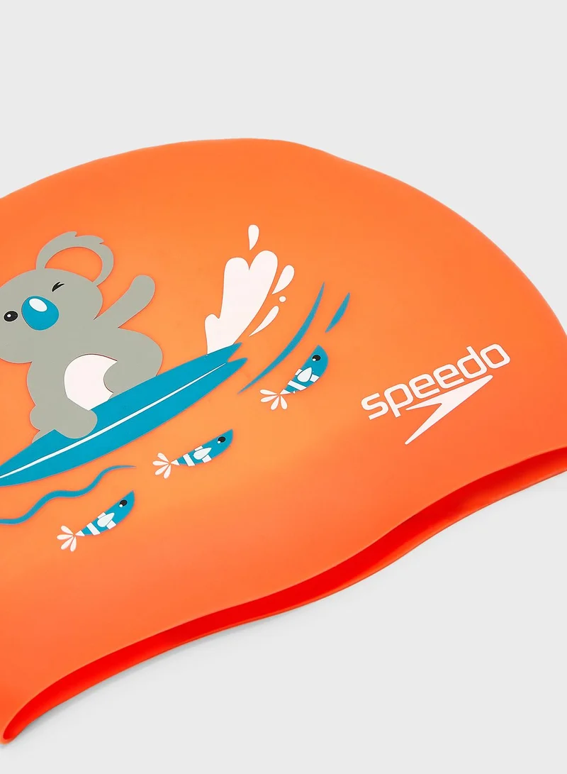 speedo Logo Printed Swim Cap